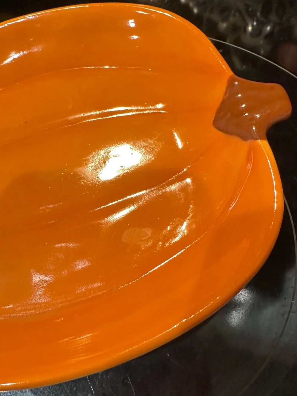 Prima Design Fall Autumn Pumpkin 🎃 Spoon 🥄 Rest Or Dessert Plate 6.5” X 6”NWOT!